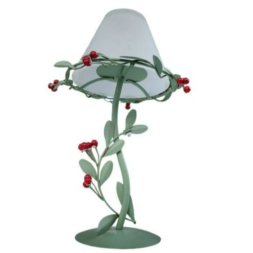 Shabby Chic Style Lamp Shaped Candle Holder‎ 2 pcs 11in Tall